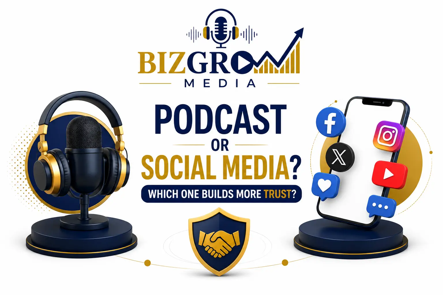 Podcast or Social Media? Which One Builds More Trust?